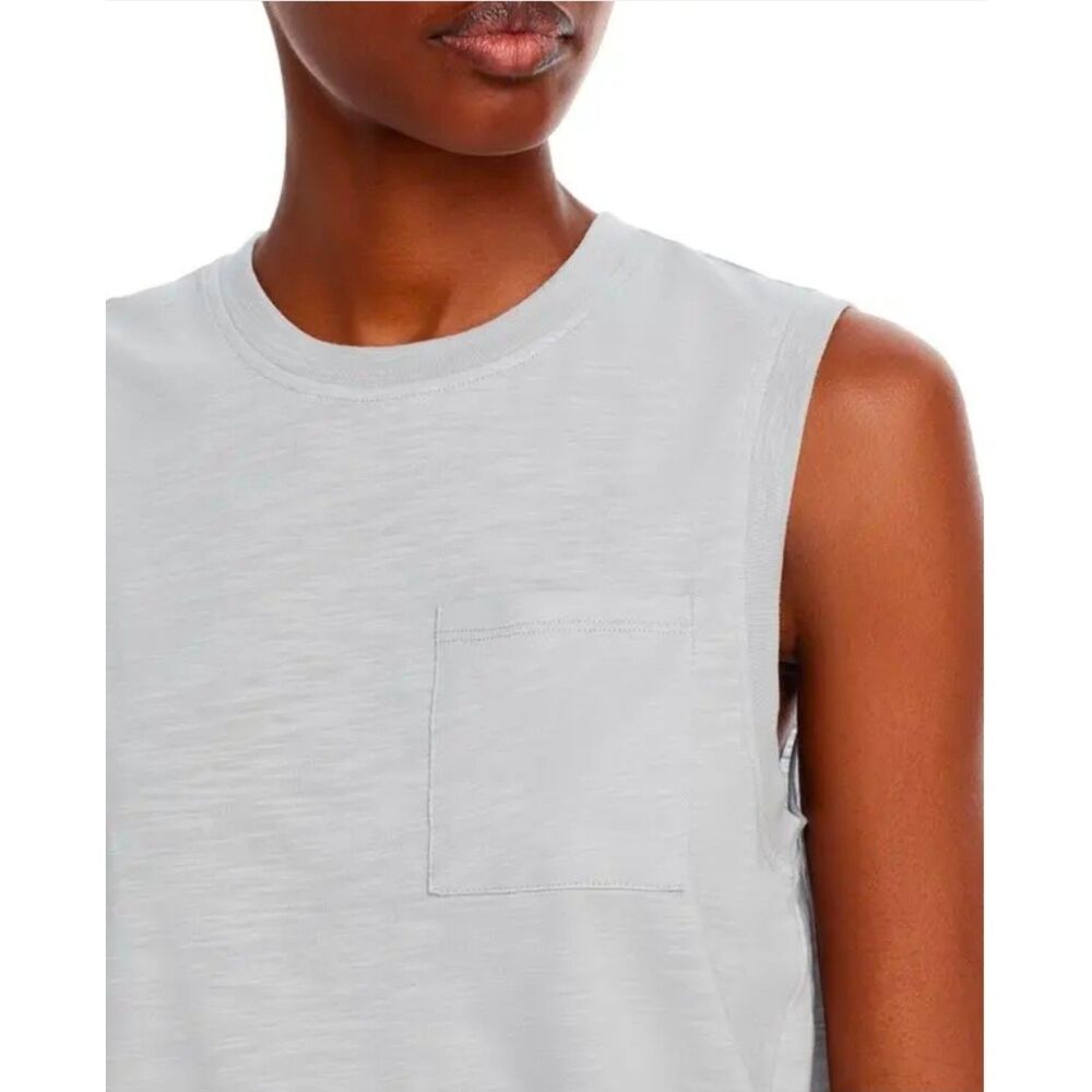 Aqua Athletic Harbor Mist Slub Jersey Muscle Tank Top Size XL NWT - Picture 2 of 7